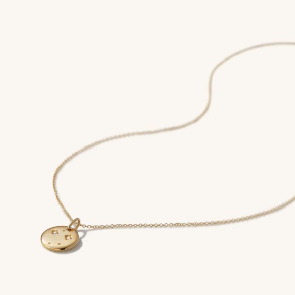 MEJURI - Libra Necklace 14k Gold - Picture 3 of 4